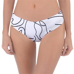 Cats Line Art  Reversible Classic Bikini Bottoms by Sobalvarro
