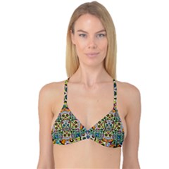 Sugar Skulls Pattern Reversible Tri Bikini Top by ExtraAwesomeSauce