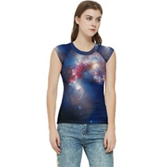 Galaxy Women s Raglan Cap Sleeve Tee by ExtraAwesomeSauce