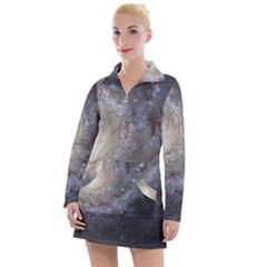 Spiral Galaxy Women s Long Sleeve Casual Dress by ExtraAwesomeSauce