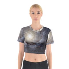 Spiral Galaxy Cotton Crop Top by ExtraAwesomeSauce