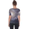 Spiral Galaxy Shoulder Cut Out Short Sleeve Top View2