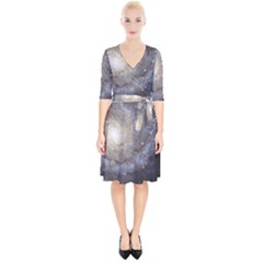 Spiral Galaxy Wrap Up Cocktail Dress by ExtraAwesomeSauce
