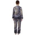 Spiral Galaxy Satin Long Sleeve Pajamas Set View2