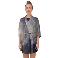 Spiral Galaxy Half Sleeve Chiffon Kimono by ExtraAwesomeSauce