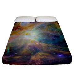 Colorful Galaxy Fitted Sheet (california King Size) by ExtraAwesomeSauce