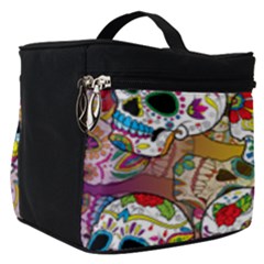 Sugar Skulls Make Up Travel Bag (small) by ExtraAwesomeSauce