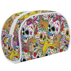 Sugar Skulls Make Up Case (large) by ExtraAwesomeSauce