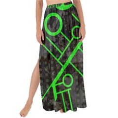 Tech Maxi Chiffon Tie-up Sarong by ExtraAwesomeSauce