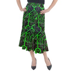 Tech Midi Mermaid Skirt by ExtraAwesomeSauce