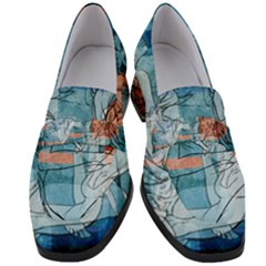 Retro Girls Women s Chunky Heel Loafers by ExtraAwesomeSauce