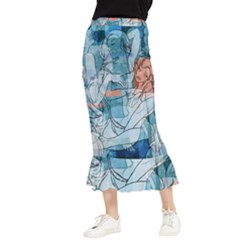 Retro Girls Maxi Fishtail Chiffon Skirt by ExtraAwesomeSauce