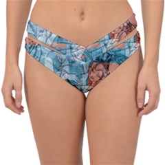 Retro Girls Double Strap Halter Bikini Bottom by ExtraAwesomeSauce