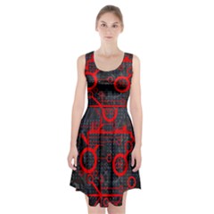 Tech - Red Racerback Midi Dress by ExtraAwesomeSauce