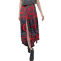 Tech - Red Velour Split Maxi Skirt View1