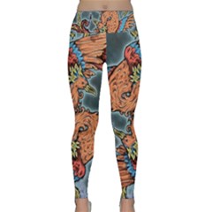 Chinese Phoenix Lightweight Velour Classic Yoga Leggings by ExtraAwesomeSauce