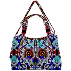 Sugar Skull Pattern 2 Double Compartment Shoulder Bag by ExtraAwesomeSauce