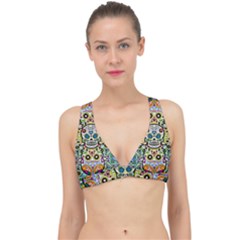 Sugar Skulls Pattern Classic Banded Bikini Top by ExtraAwesomeSauce