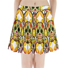 Sugar Skulls Pleated Mini Skirt by ExtraAwesomeSauce