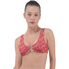 Christmas Snowflakes Ring Detail Bikini Top by ExtraAwesomeSauce