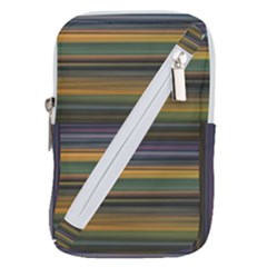 Multicolored Linear Abstract Print Belt Pouch Bag (large) by dflcprintsclothing