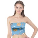 Cute Cat Pattern Tube Top View1