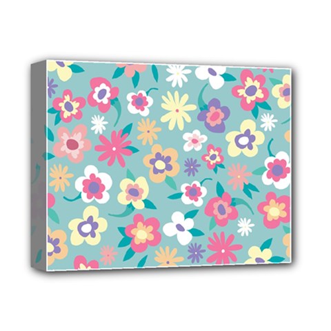 Floral Pattern Deluxe Canvas 14  X 11  (stretched) by ExtraAwesomeSauce