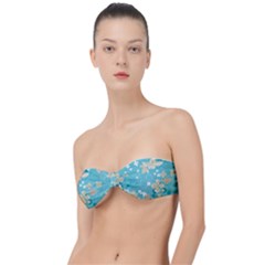 Floral Pattern Classic Bandeau Bikini Top  by ExtraAwesomeSauce