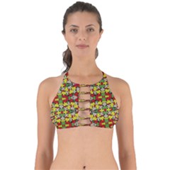 Leaves Pattern Perfectly Cut Out Bikini Top by ExtraAwesomeSauce