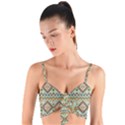 Native American Pattern Woven Tie Front Bralet View1