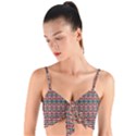 Native American Pattern Woven Tie Front Bralet View1