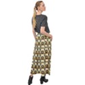 Native American Pattern Velour Split Maxi Skirt View2