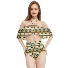 Native American Pattern Halter Flowy Bikini Set  by ExtraAwesomeSauce