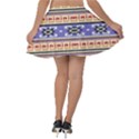 Native American Pattern Velvet Skater Skirt View2