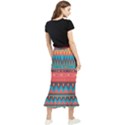 Native American Pattern Maxi Fishtail Chiffon Skirt View2
