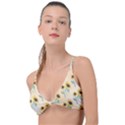 Sunflowers Pattern Knot Up Bikini Top View1
