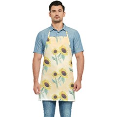 Sunflowers Pattern Kitchen Apron by ExtraAwesomeSauce