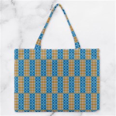 Tartan Pattern Zipper Medium Tote Bag by ExtraAwesomeSauce