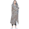 Linear Textured Botanical Motif Design Wearable Blanket View1