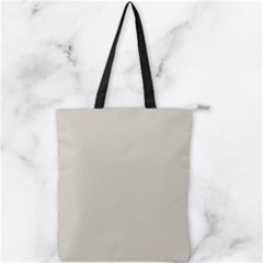 Abalone Grey Double Zip Up Tote Bag by FashionBoulevard