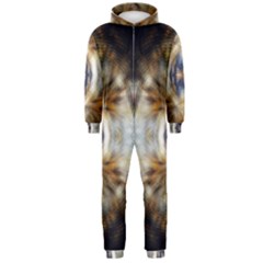 Retro Hippie Vibe Trippy Psychedelic Hooded Jumpsuit (men)  by CrypticFragmentsDesign