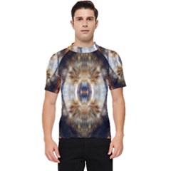 Retro Hippie Vibe Trippy Psychedelic Men s Short Sleeve Rash Guard by CrypticFragmentsDesign