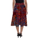 Phoenix in the Rain Abstract Pattern Perfect Length Midi Skirt View2