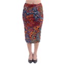 Phoenix in the Rain Abstract Pattern Midi Pencil Skirt View1