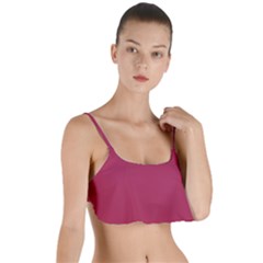 Amaranth Purple Layered Top Bikini Top  by FashionLane