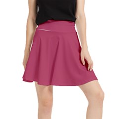 Amaranth Purple Waistband Skirt by FashionLane