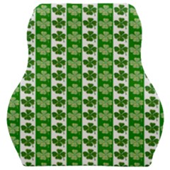 Clover Leaf Shamrock St Patricks Day Car Seat Velour Cushion  by Dutashop