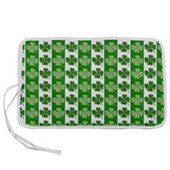 Clover Leaf Shamrock St Patricks Day Pen Storage Case (m) by Dutashop