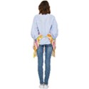 Line Pattern Cross Print Repeat Pocket Apron View2