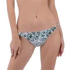 Green Leaves Ring Detail Bikini Bottom by Eskimos